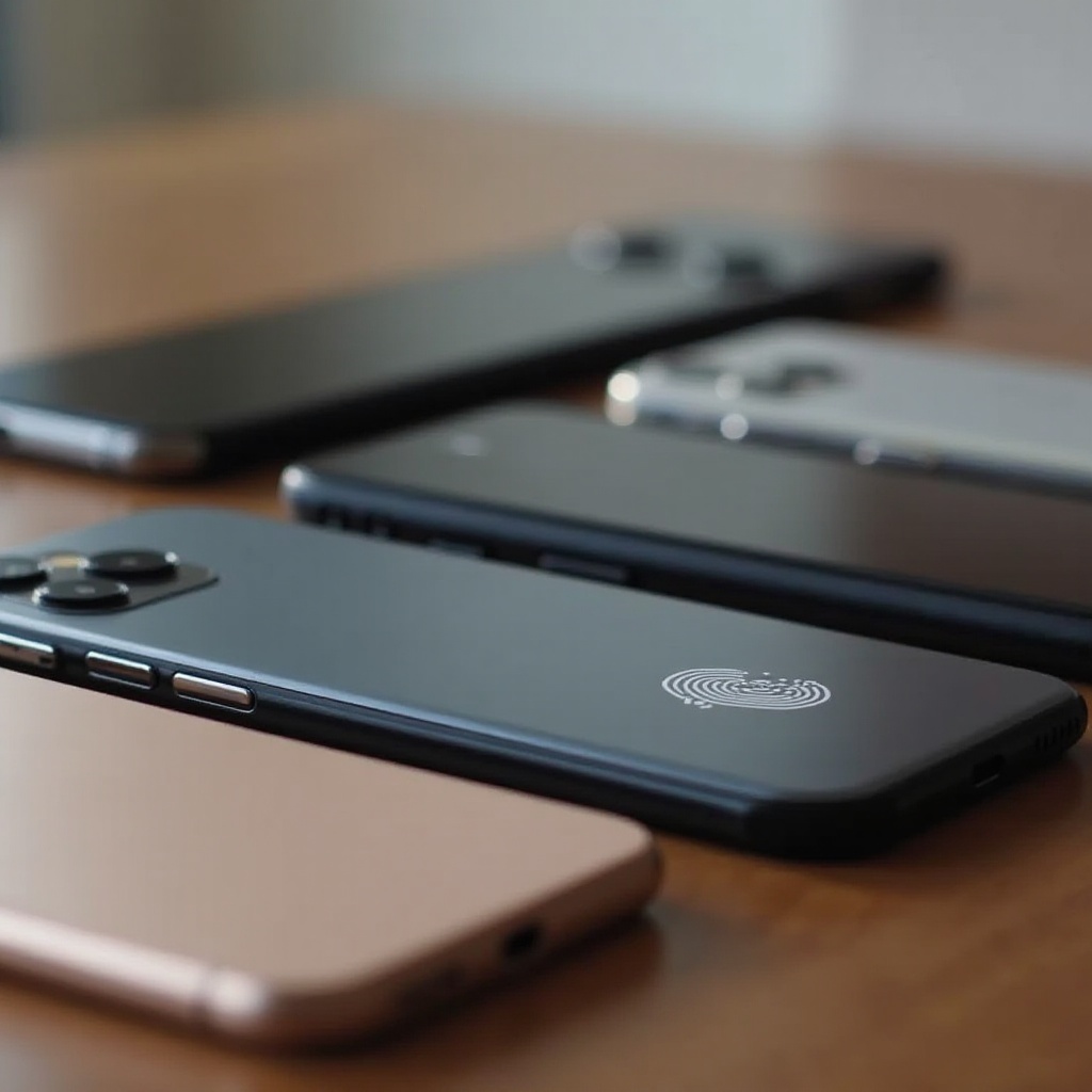 โทรศัพท์ที่มีเซ็นเซอร์ลายนิ้วมือด้านหลัง