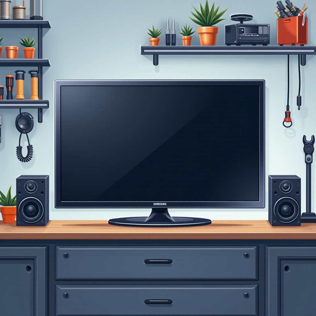 tv samsung ada suara tidak ada gambar