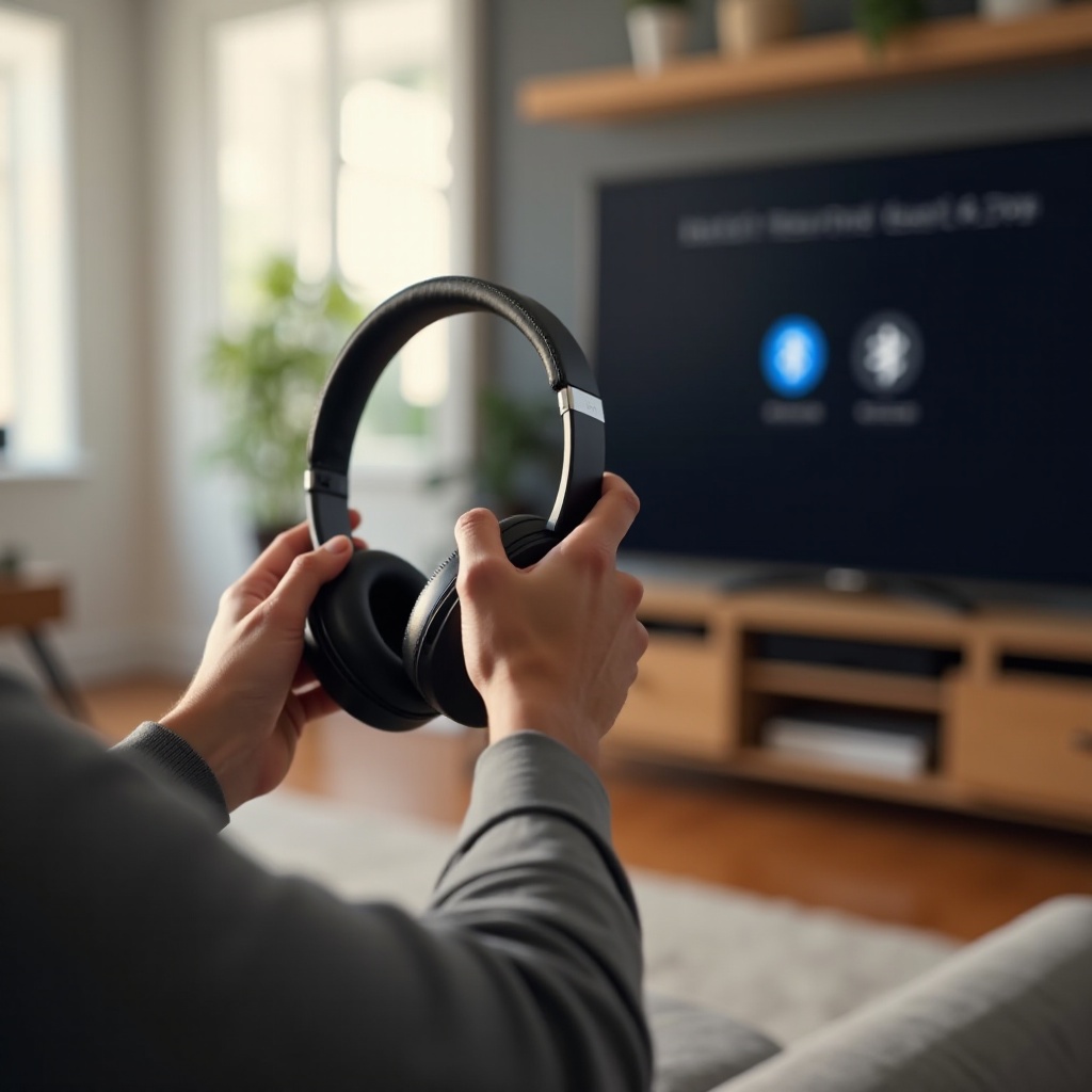 how to plug headphones into tv