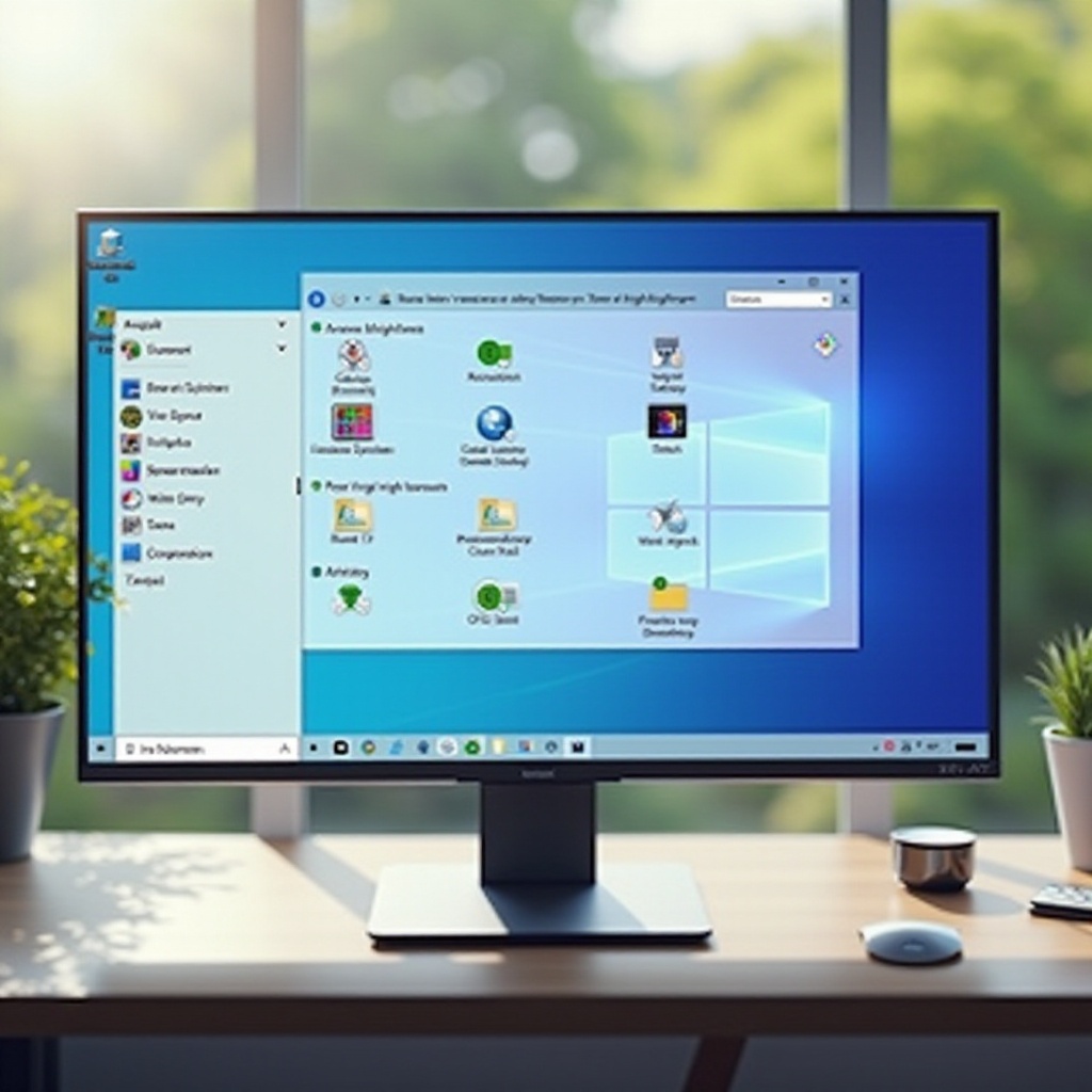 skrót do jasności ekranu w systemie Windows