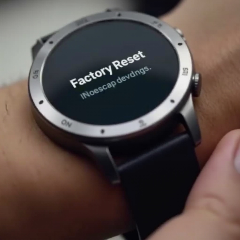 how to factory reset galaxy watch