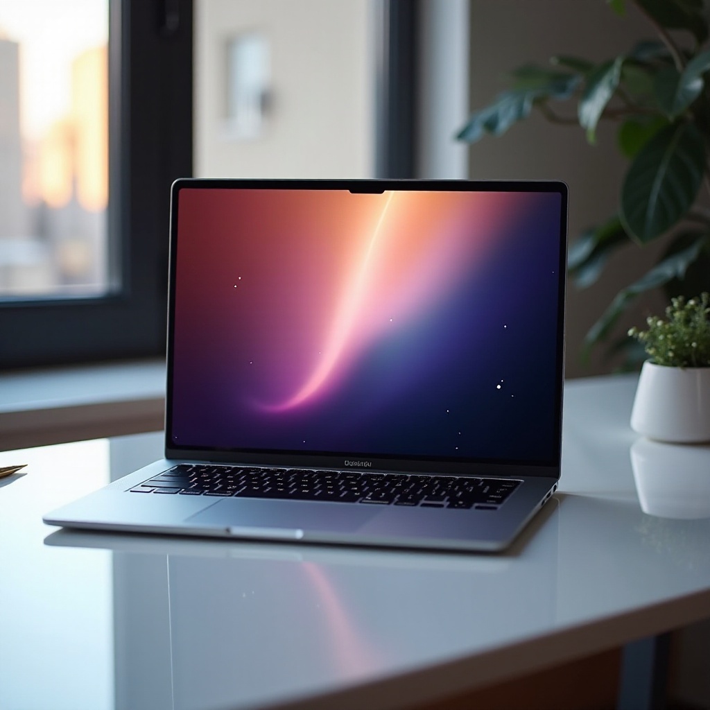 laptop dengan layar OLED