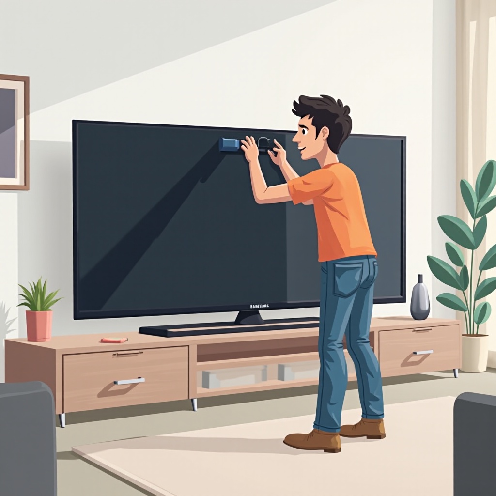 tv samsung ada suara tidak ada gambar