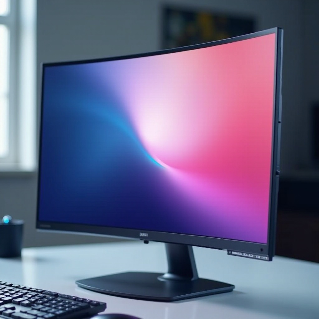 menggulir ke atas dan ke bawah pada monitor 0led samsung perubahan warna