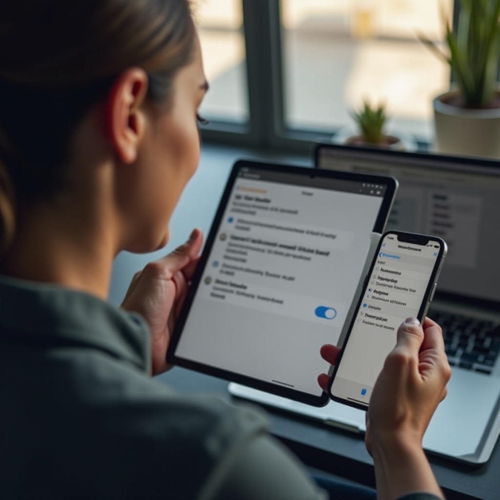iPad가 iPhone과 동기화되지 않습니다