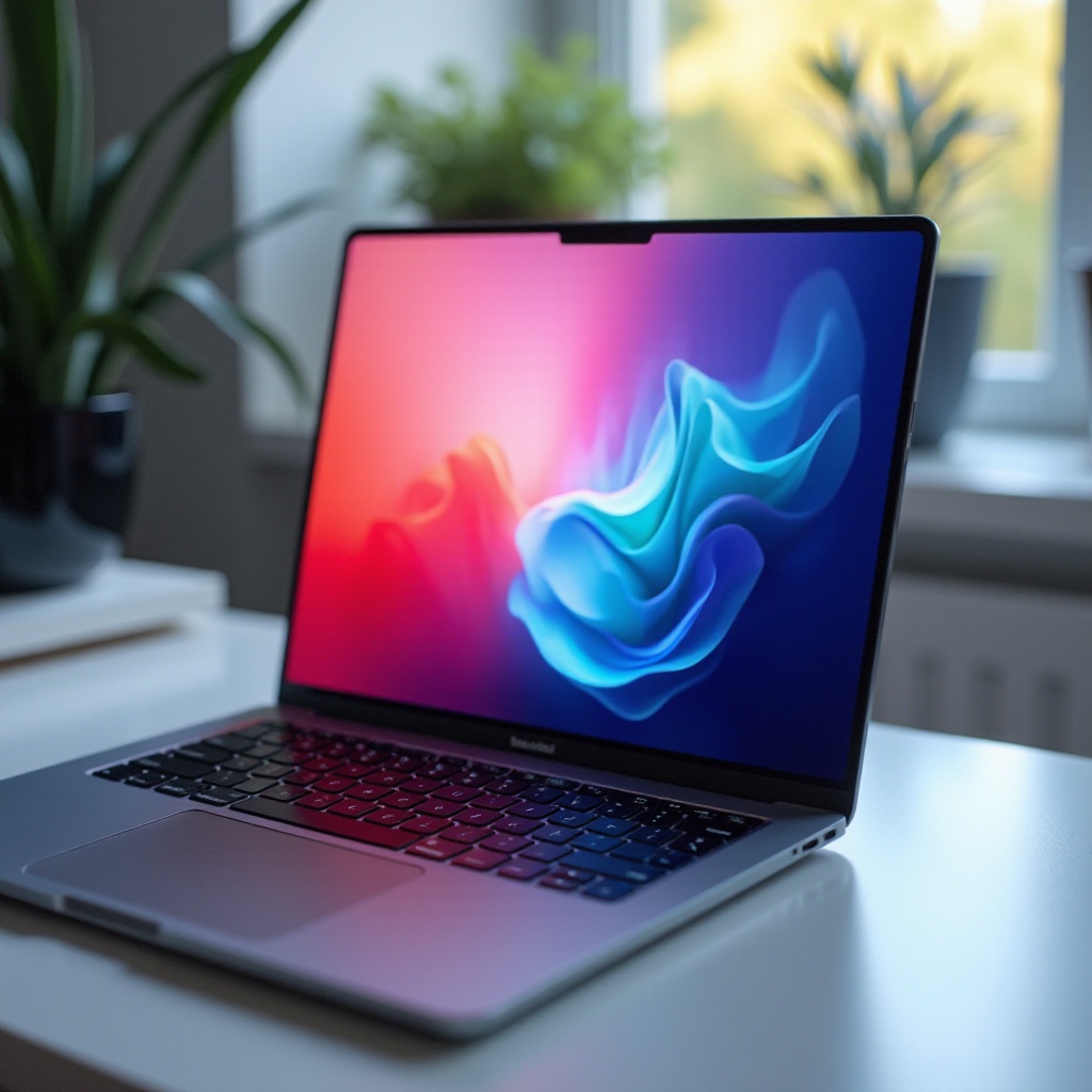 laptop with oled display