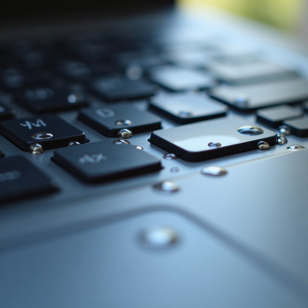 menumpahkan air di laptop