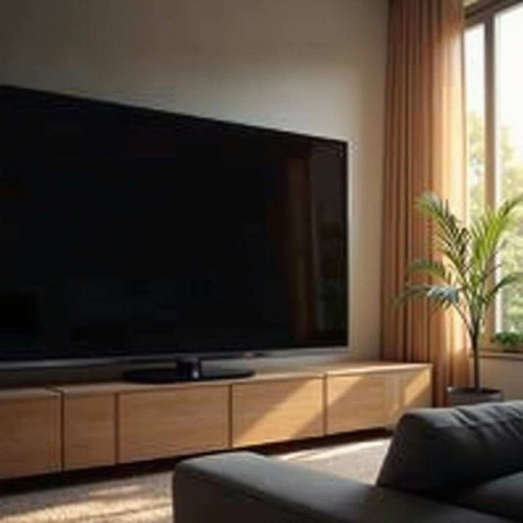 Samsung-televisiossa on ääni mutta ei kuvaa