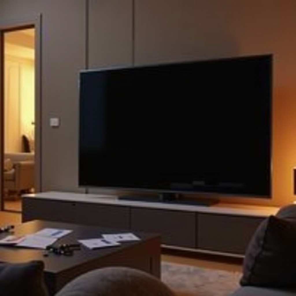 layar hitam tv philips