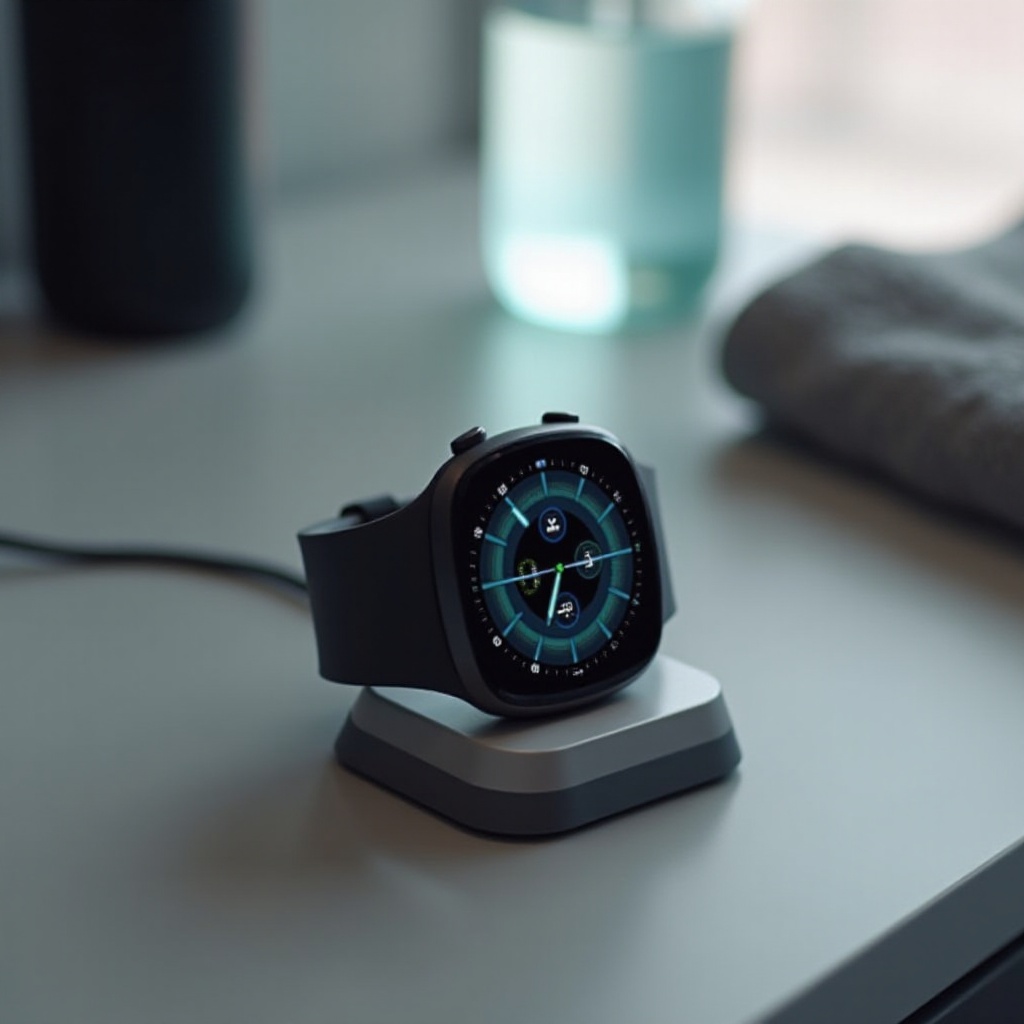 hoe een sportieve smartwatch op te laden