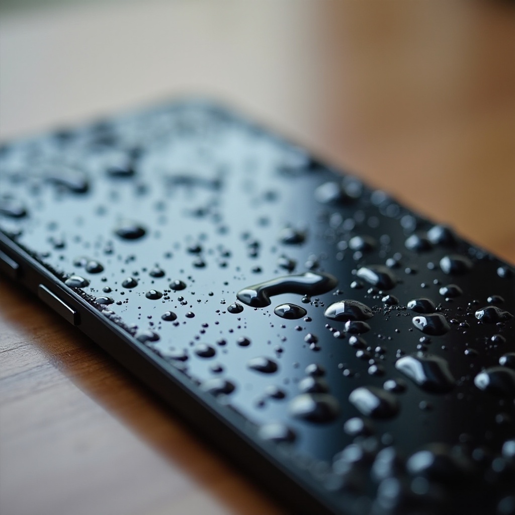 iPhone-scherm flikkeren waterschade