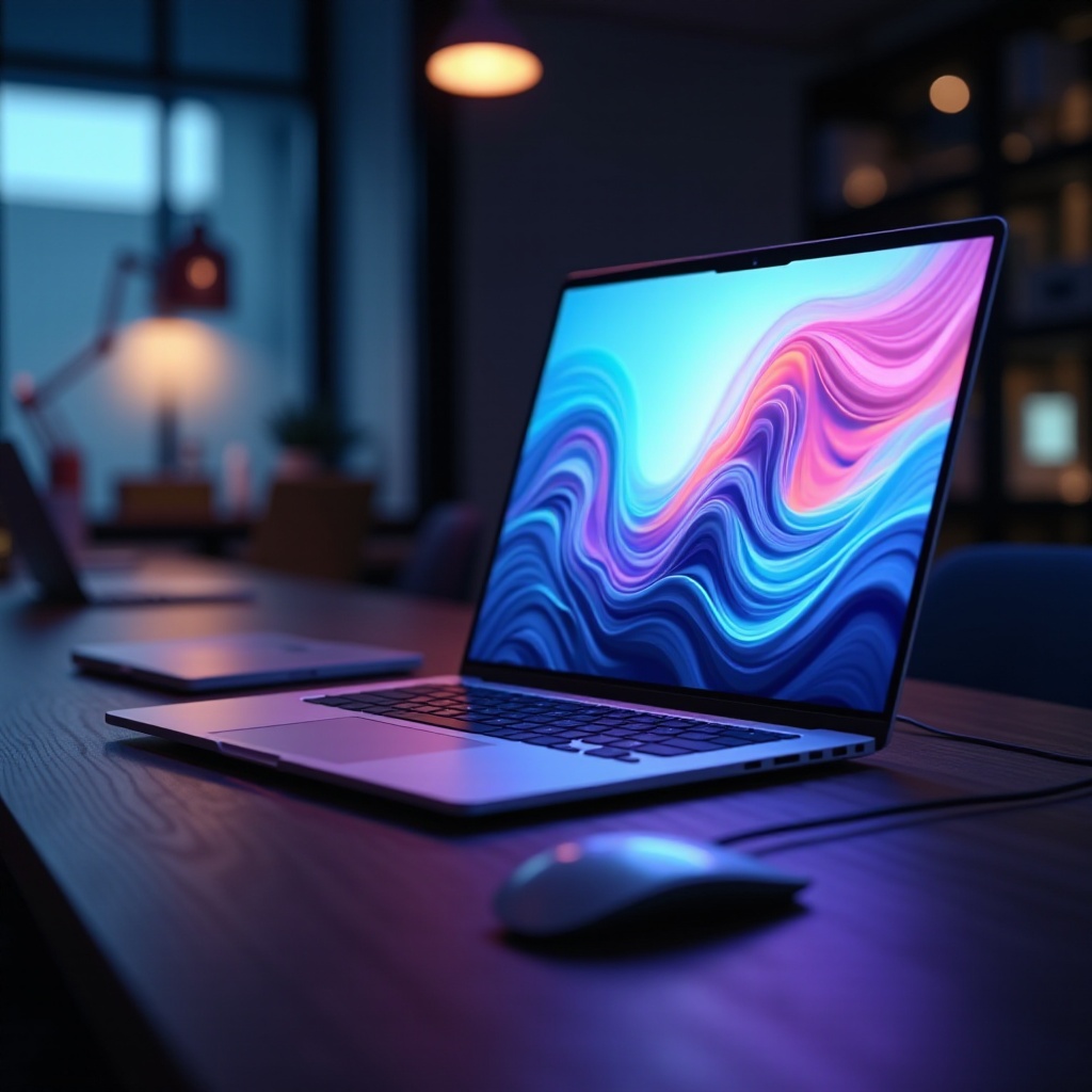 laptop z wyświetlaczem OLED