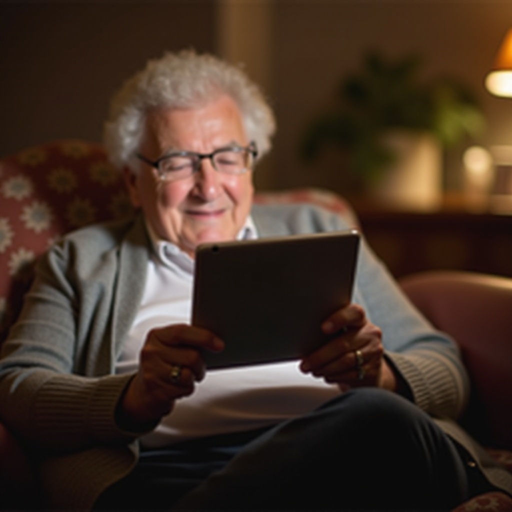 ไอแพดหรือแท็บเล็ตสำหรับผู้สูงอายุ