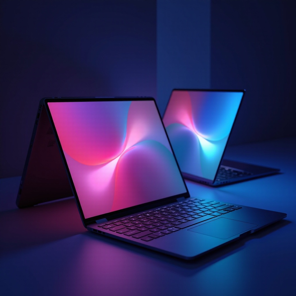 laptop met OLED-scherm