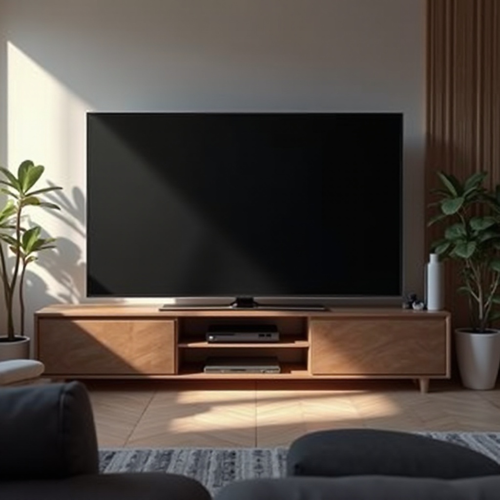 czarny ekran telewizora Philips