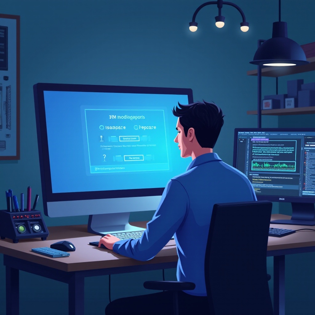 layar biru komputer asus