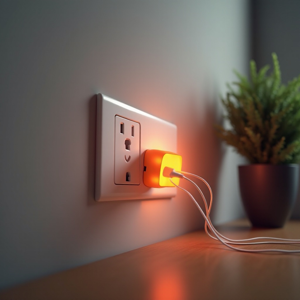 携帯の充電器がとても熱い