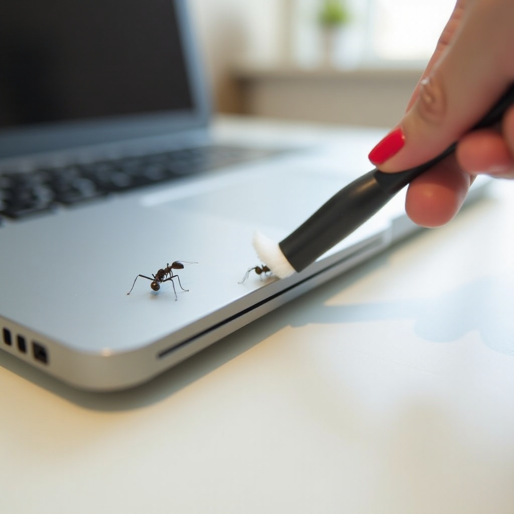 노트북 안의 개미를 제거하는 방법