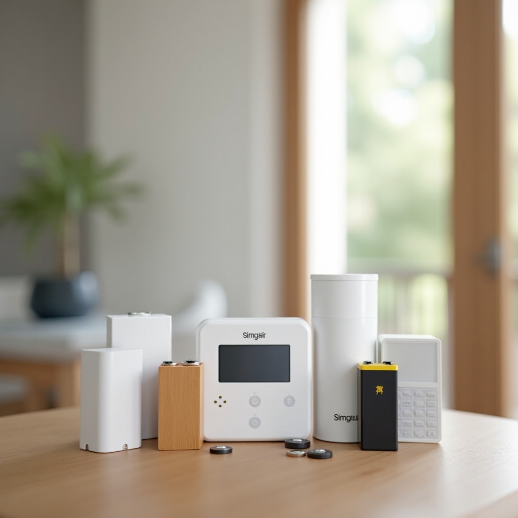 mitä paristoja simplisafe käyttää