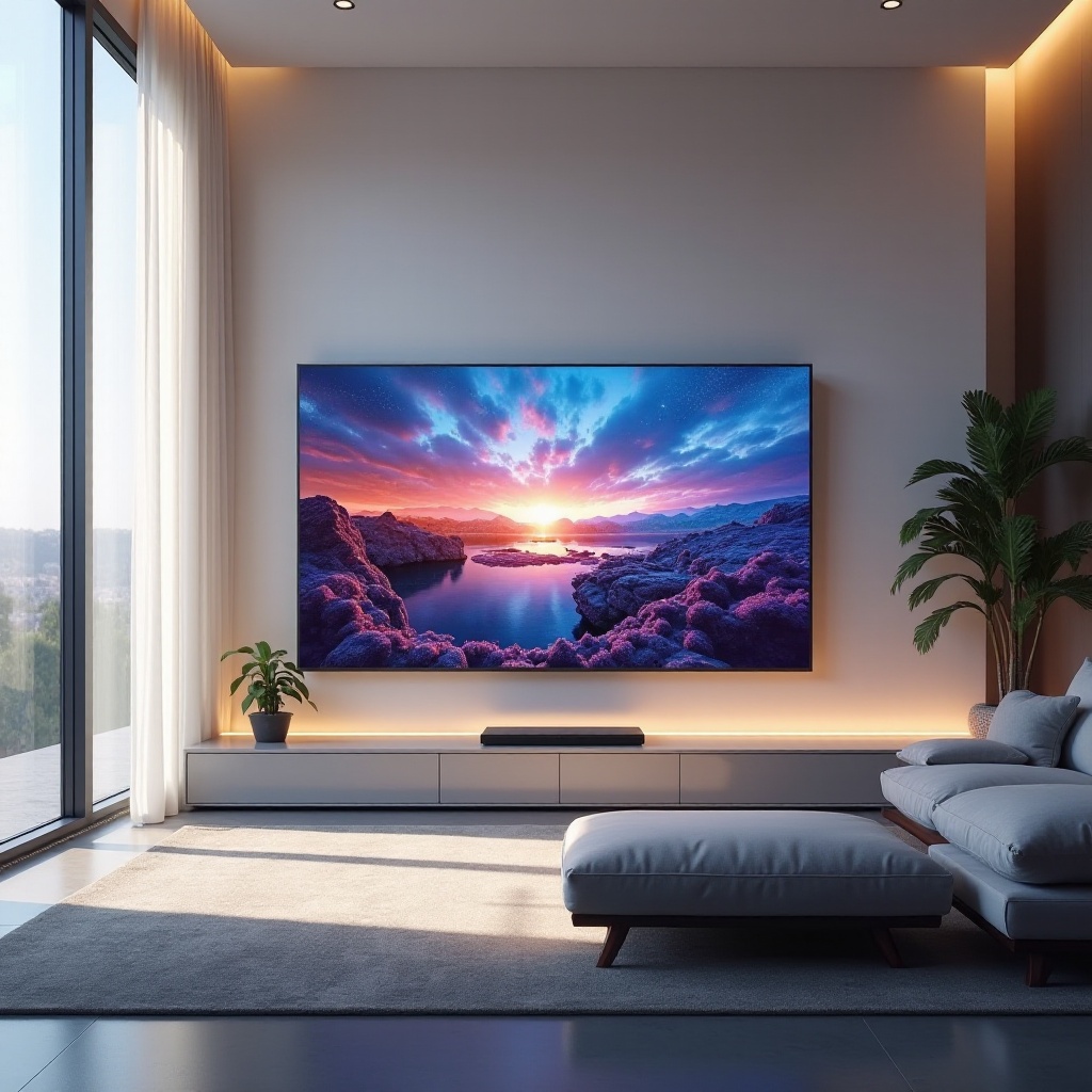 AIアップスケーリング機能付きテレビ