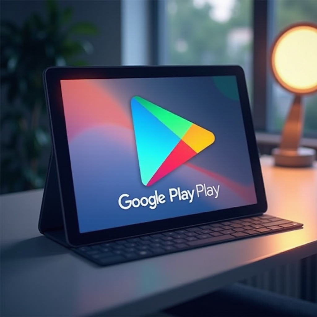 paras tabletti, jossa on Google Play Store