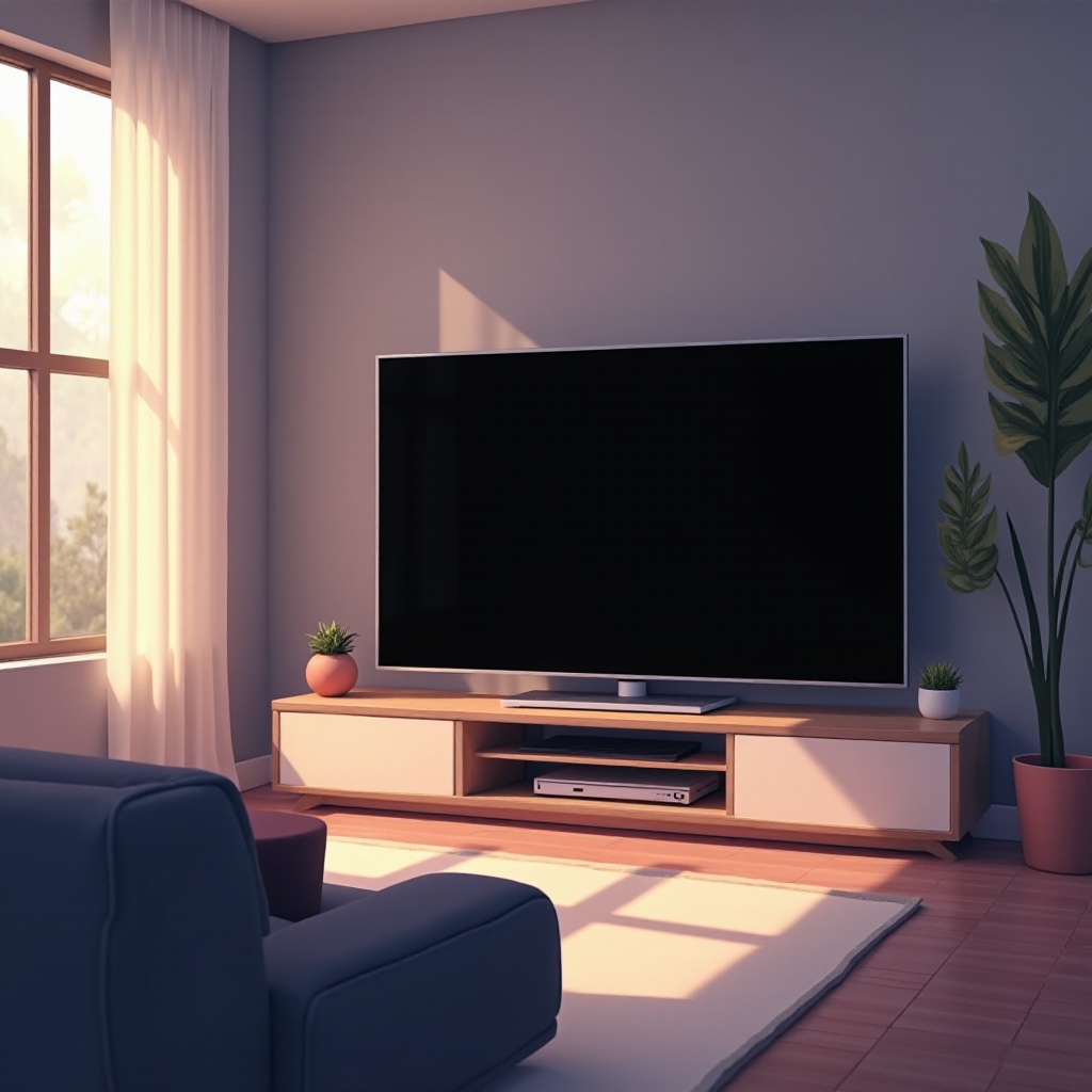 フィリップスのテレビの黒い画面